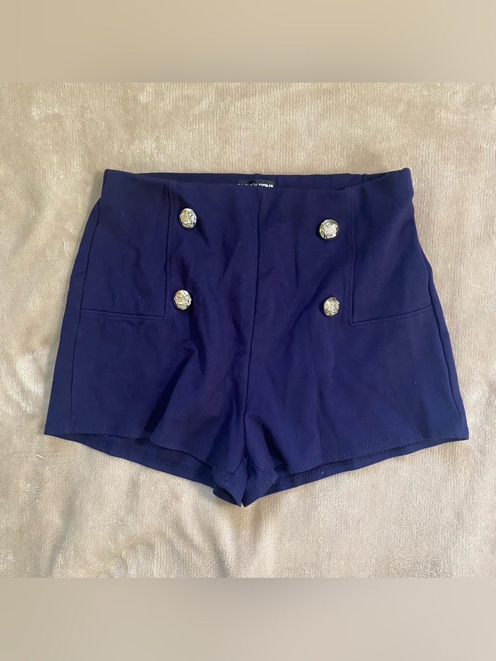 Fashion Nova Navy High-Waist Women’s Shorts